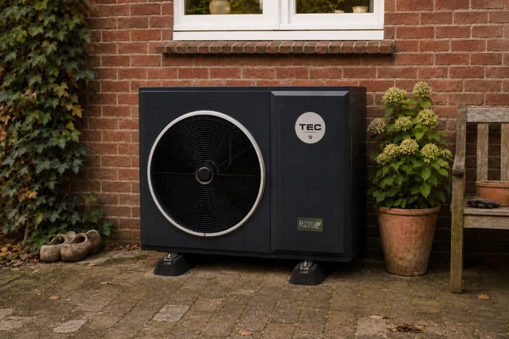 TEC HS06 hybride warmtepomp naast cv-ketel voor kleinere tot middelgrote woningen